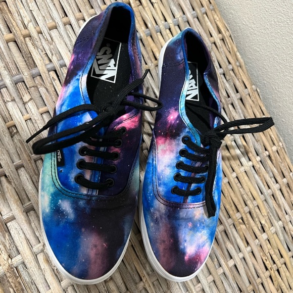 Vans Unisex Galaxy Print Sneakers, men’s 7.5, women’s 9, EUC, celestial, canvas - Picture 3 of 7